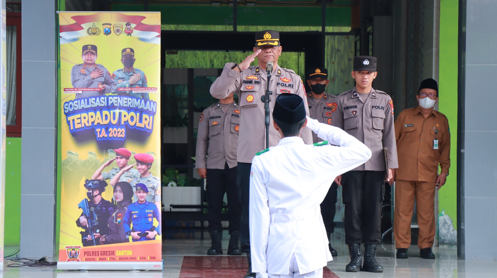 Polres Gresik Lakukan Sosialisasi Penerimaan Anggota Polri Akpol, Bintara dan Tamtama