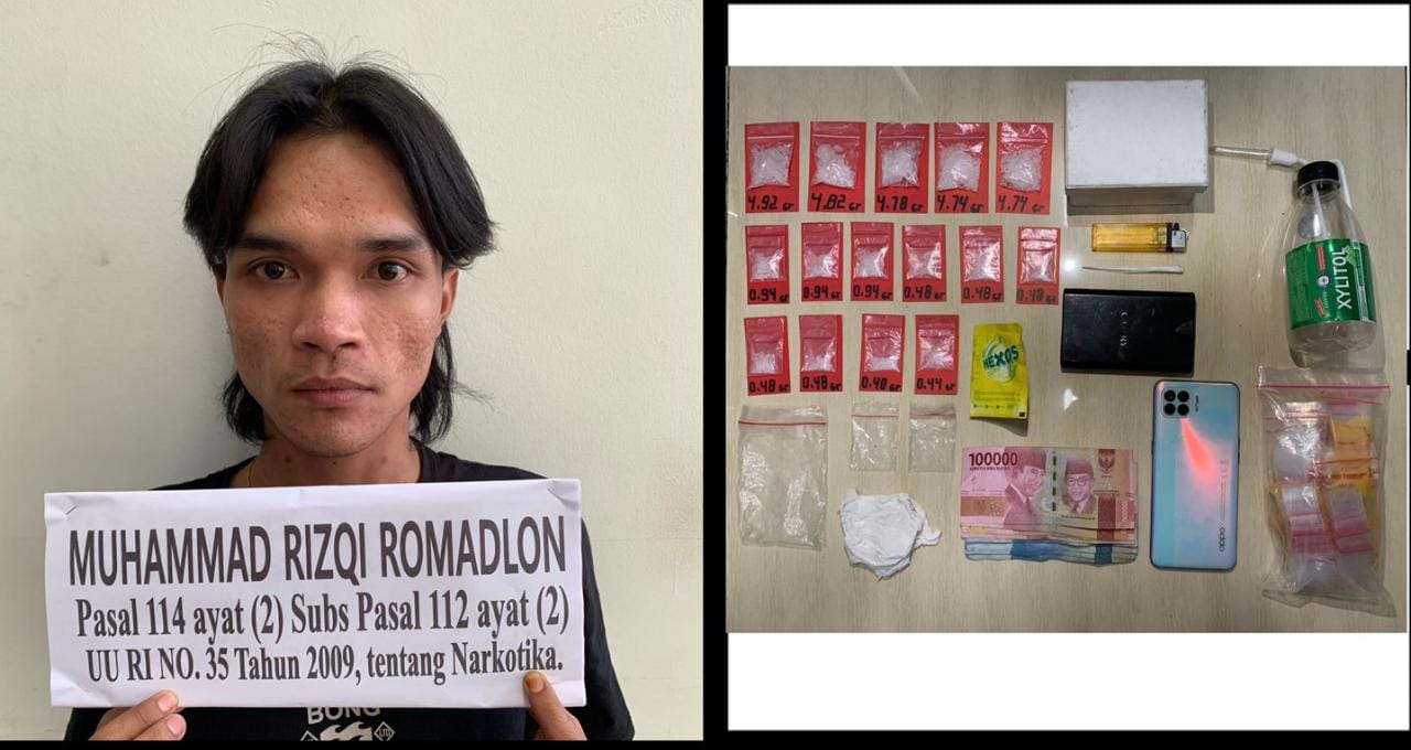 Gerebek Bandar Pondok Permata Suci Gresik, Polisi Sita 30,6 Gram Sabu - sabu