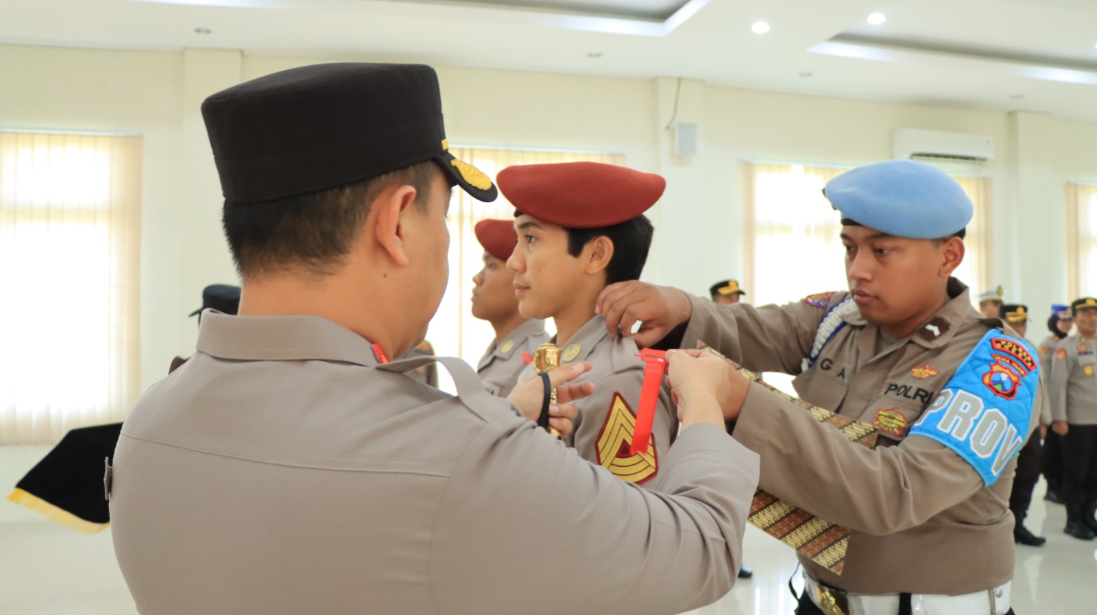 Kapolres Gresik Terima Akpol TK IV/Batalyon Satya Dharma Magang Di Polres Gresik