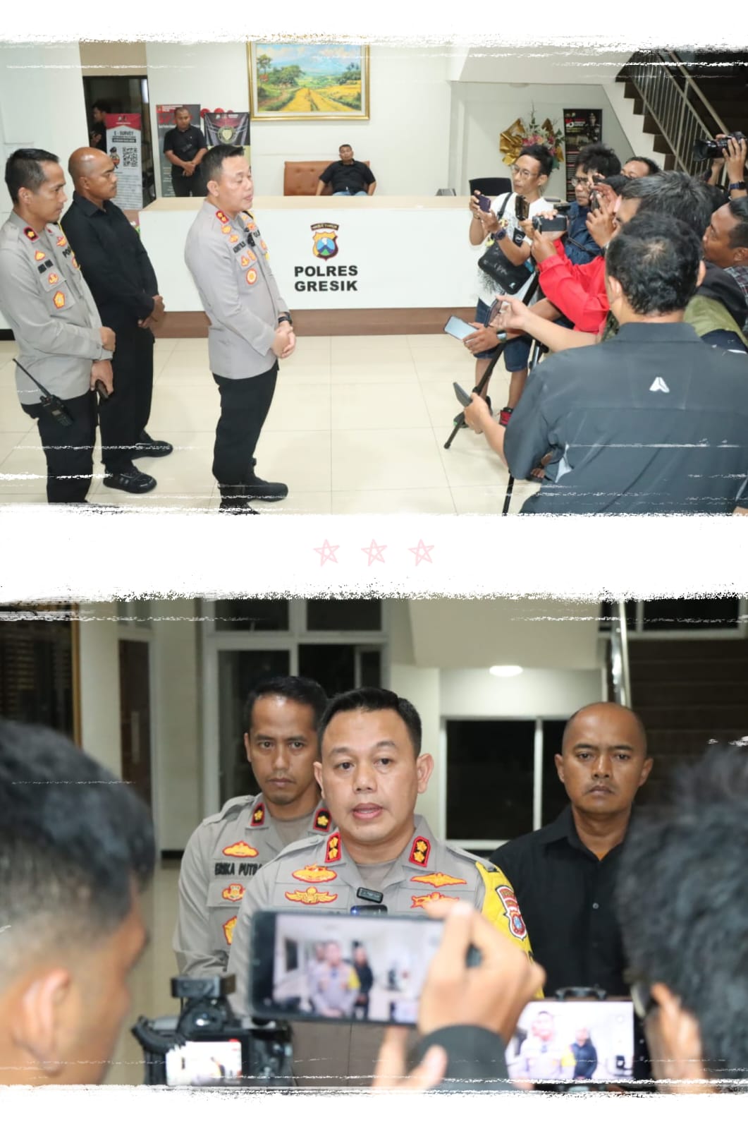 Terkait Kerusuhan di Stadion Gelora Joko Samudro Pasca Pertandingan Gresik United vs Deltras, Begini Penjelasannya Kapolres Gresik