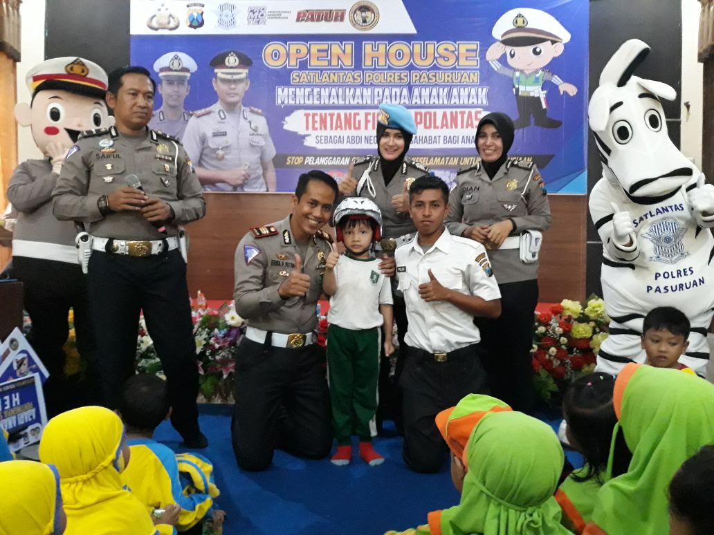 Polisi Sahabat Anak Polres Pasuruan, Aktif Tiap Bulan Gelar Open House . 