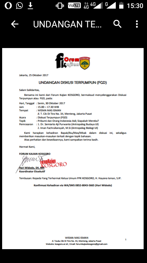Kosgoro Pusat Adakan Kajian Pribumi, Narasumber Antropolog UI