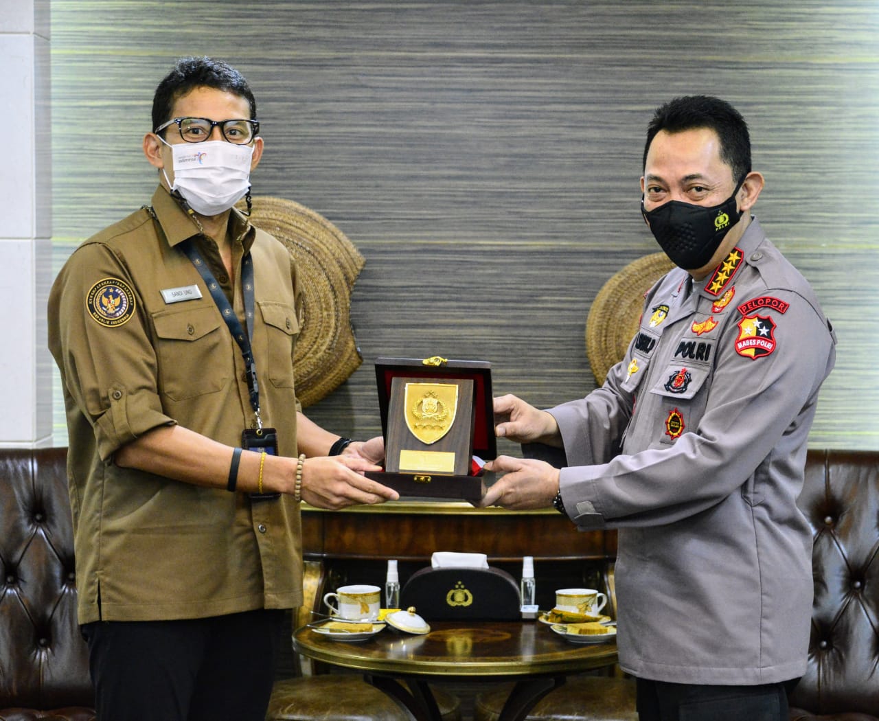 Sandiaga Uno Temui Kapolri Jenderal Pol. Listyo Sigit Prabowo Membahas Penguatan 5 Destinasi Super Prioritas 