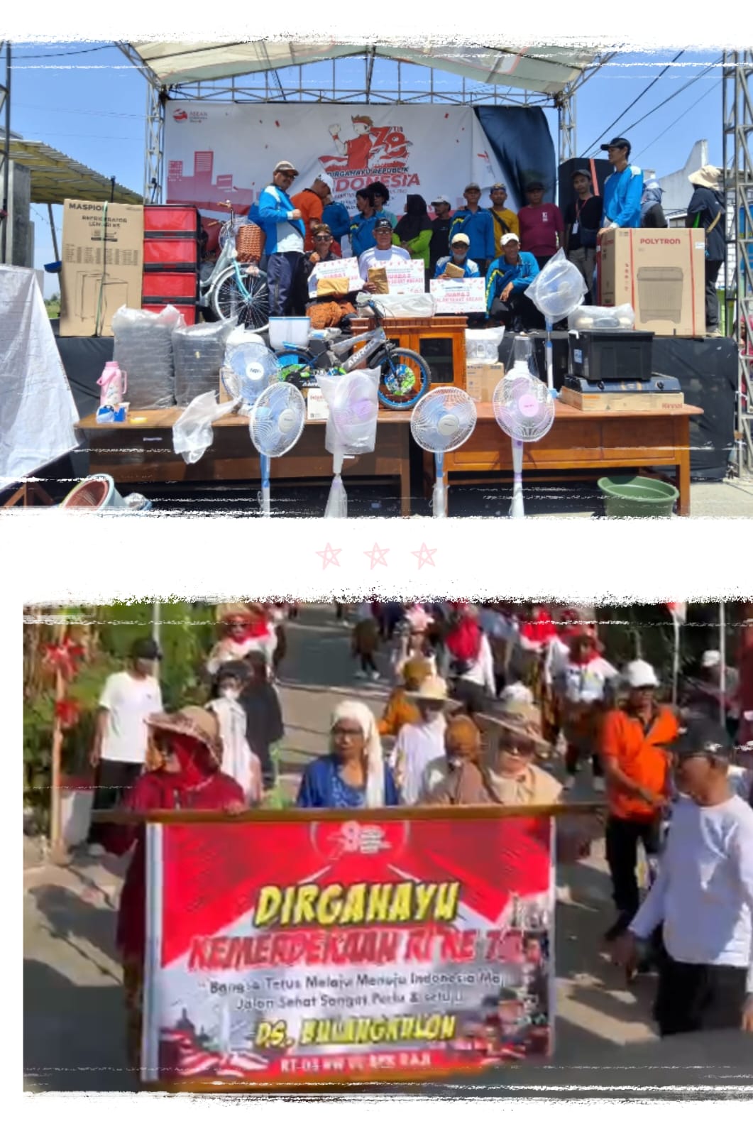 Banyak Hadiah, Desa Bulang Kulon Gelar Kreasi Jalan Sehat