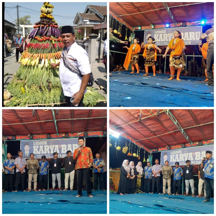 Sedekah Bumi Dusun Delik Kulon, Sajikan Hiburan Pagelaran Ludruk Karya Baru