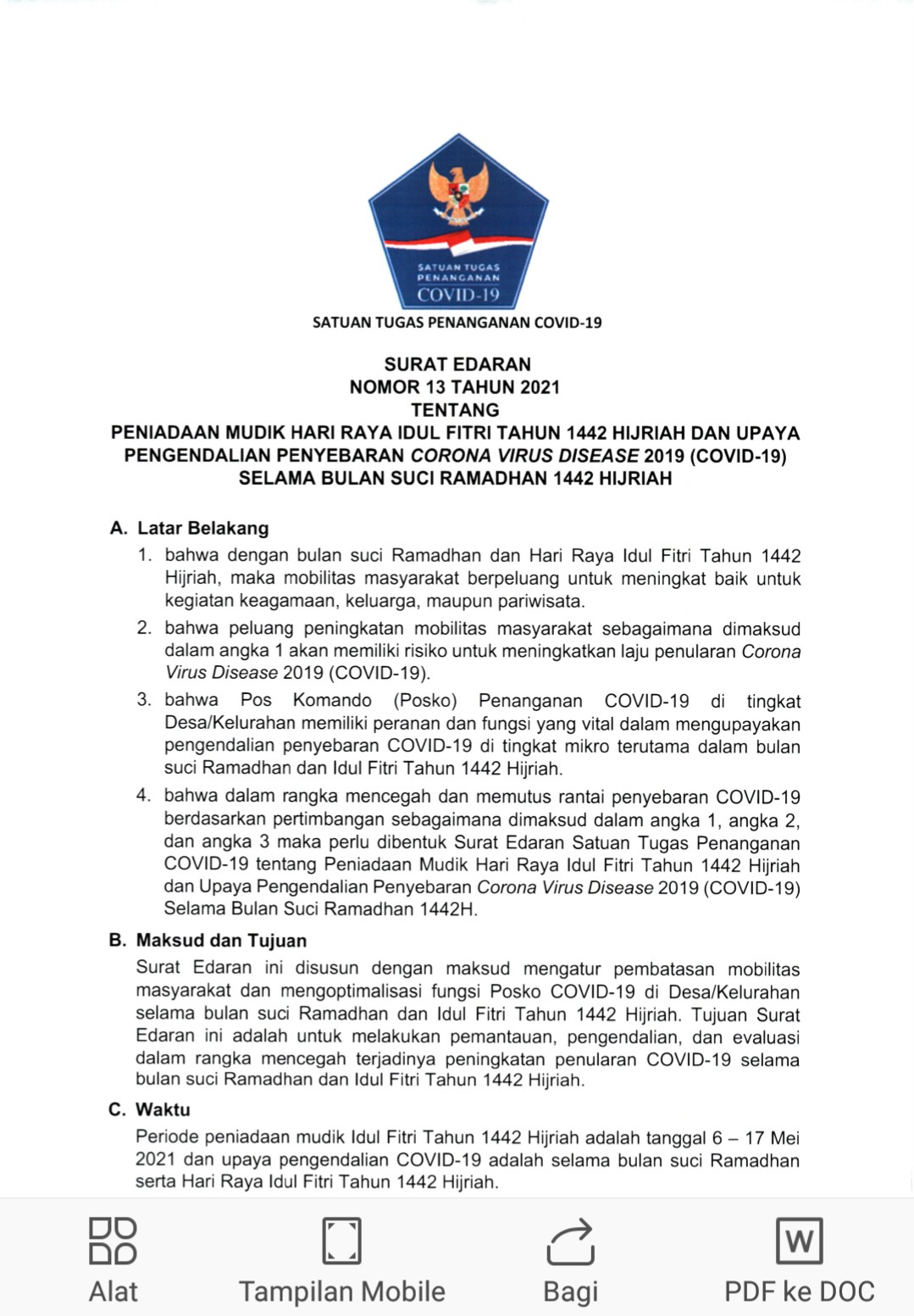 Larangan Mudik Lebaran, Membuat Kalangan Bawah Menjerit