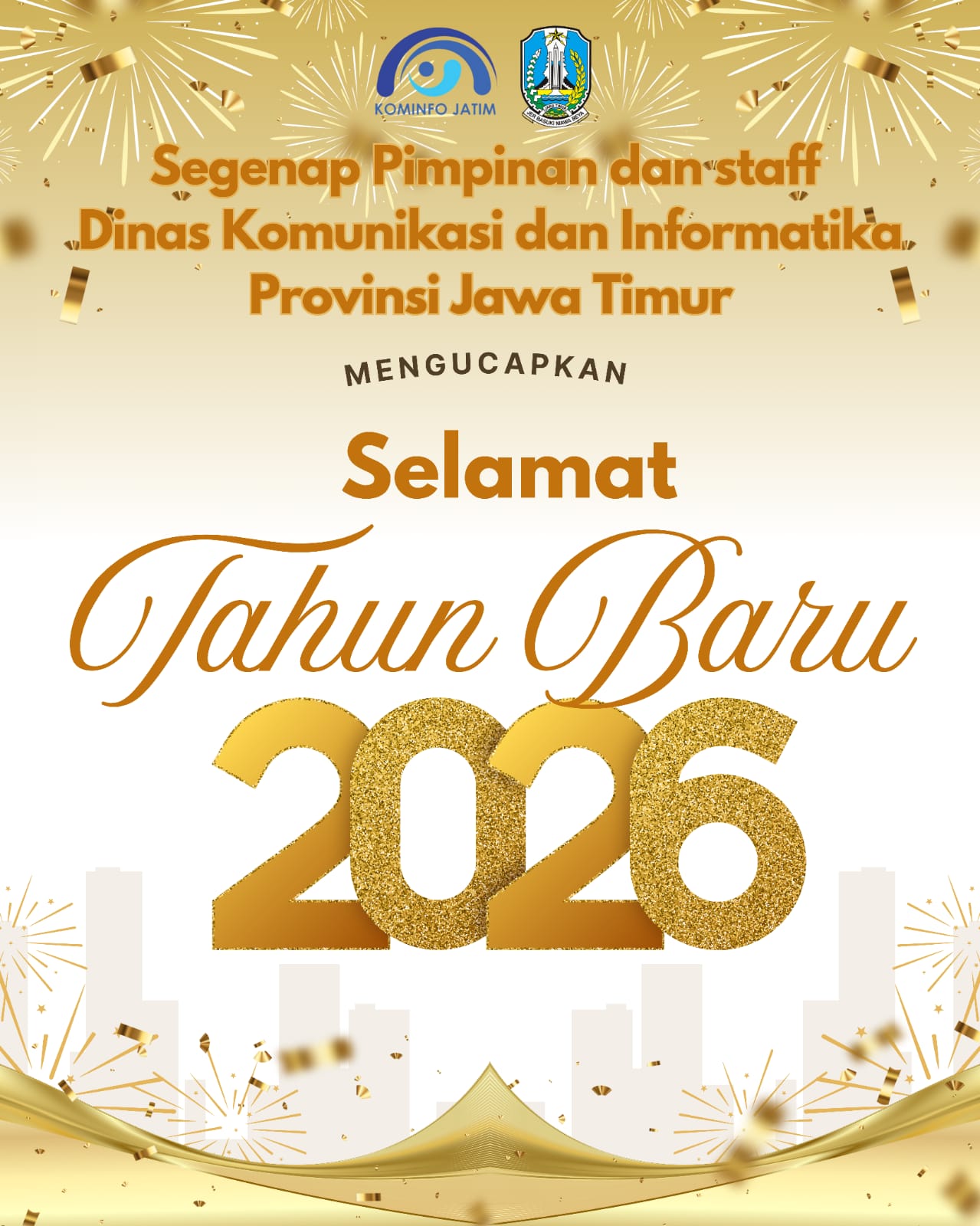 Tahun Baru 2026 Diskominfo Jatim