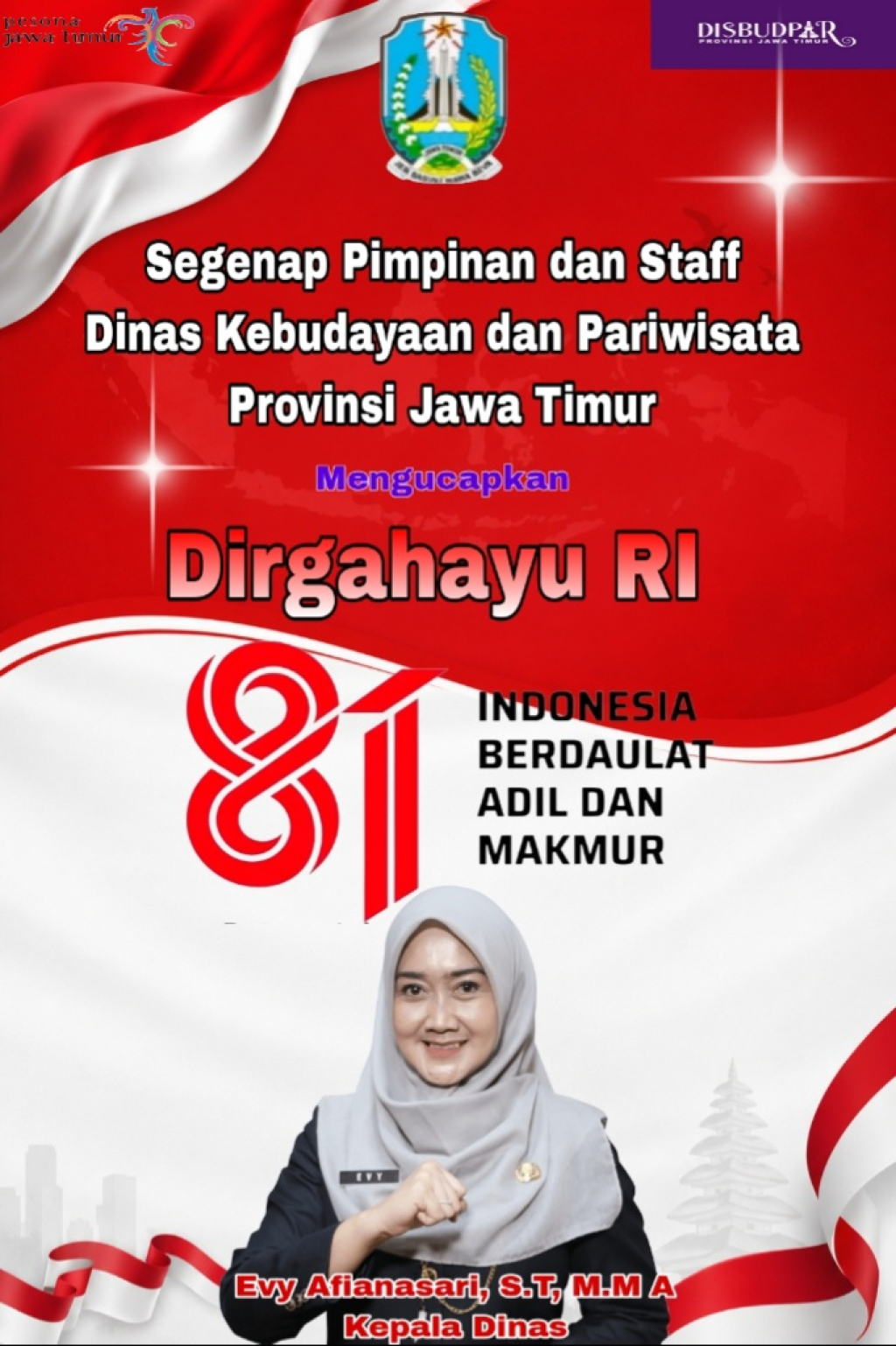 HUT RI Disbudpar Jatim